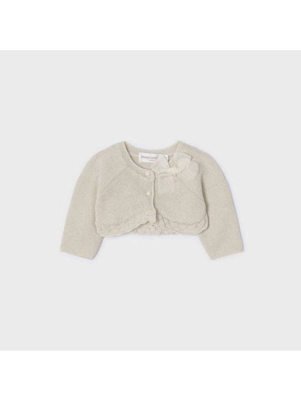 Size 6-9 months Mayoral Cream Knit Sweater for Kids